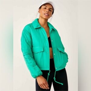 FP Movement by Free People Green Puffer Jacket